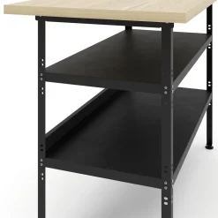 Werkbank mit 2 Ablagen 120 x 60 cm
