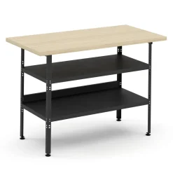 Werkbank mit 2 Ablagen 120 x 60 cm