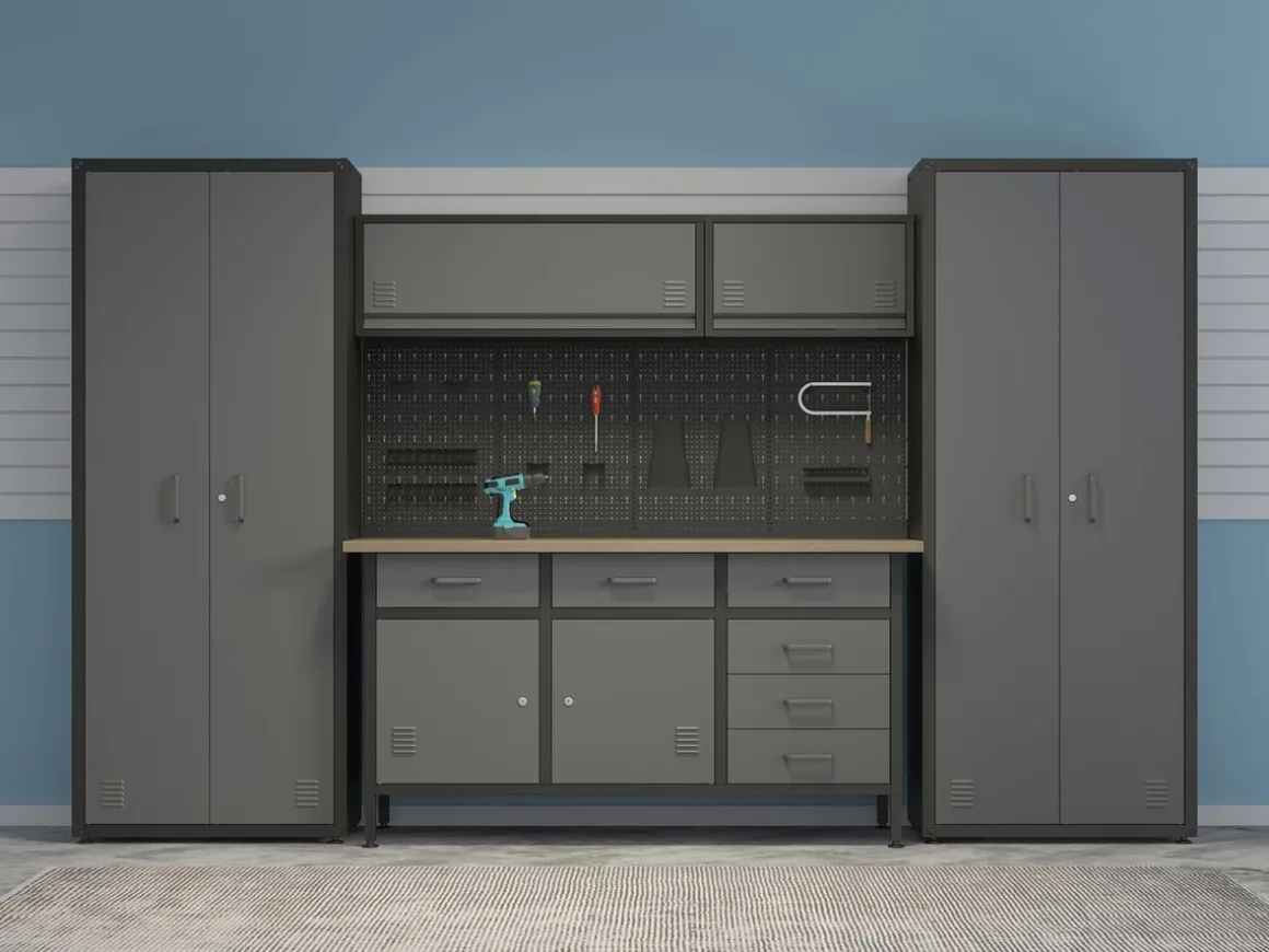 Werkbank mit Unterschrank 160 x 60 cm