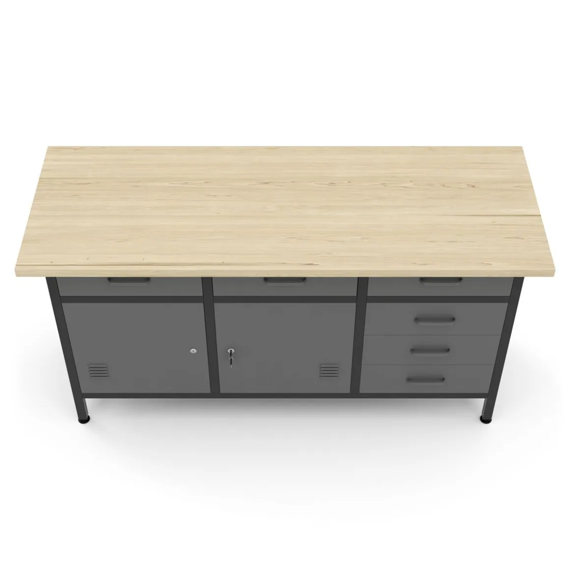 Werkbank mit Unterschrank 160 x 60 cm