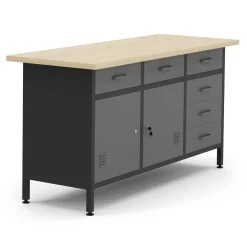 Werkbank mit Unterschrank 160 x 60 cm