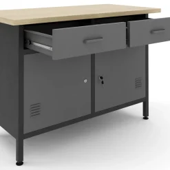 Werkbank mit Unterschrank 120 x 60 cm