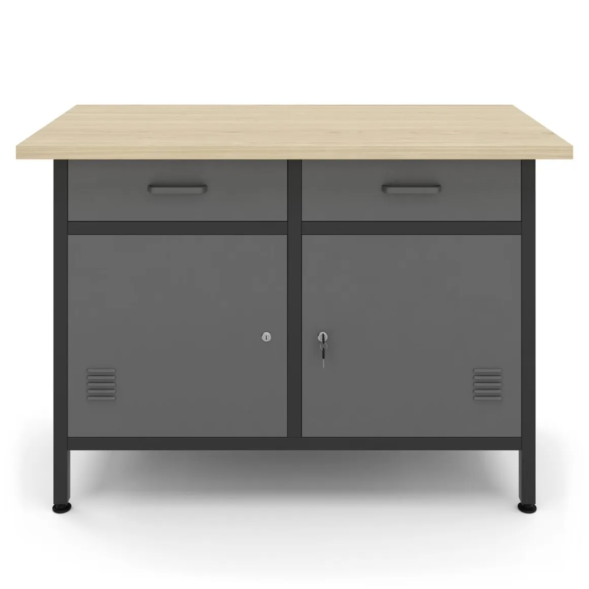 Werkbank mit Unterschrank 120 x 60 cm