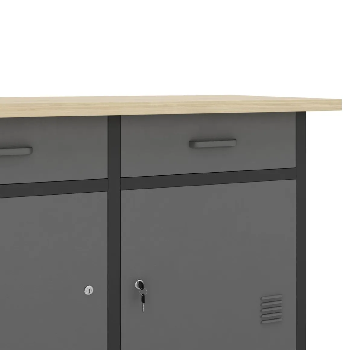 Werkbank mit Unterschrank 120 x 60 cm