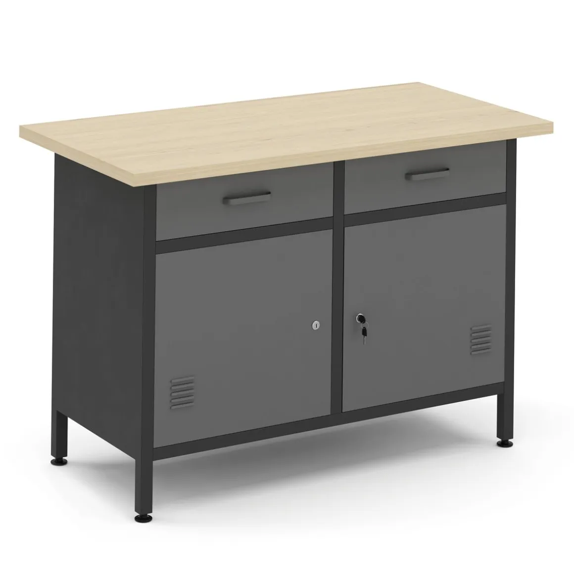Werkbank mit Unterschrank 120 x 60 cm