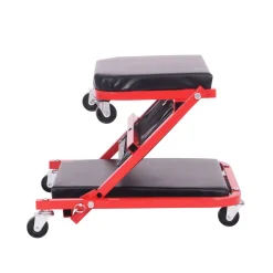 Werkstatthocker Montagerollbrett 2-in-1 schwarz