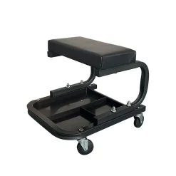 Werkstatt Rollhocker schwarz