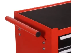 Werkstattwagen Rollwagen mit 4 Schubladen orange/schwarz