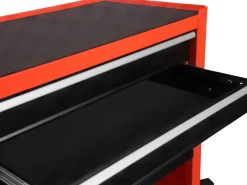 Werkstattwagen Rollwagen mit 4 Schubladen orange/schwarz