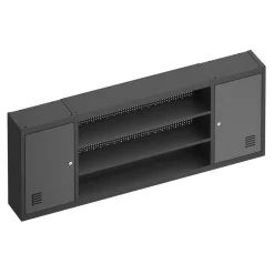 Werkzeugschrank Hängeschrank MAKSIMUS 160 x 60 cm anthrazit/schwarz