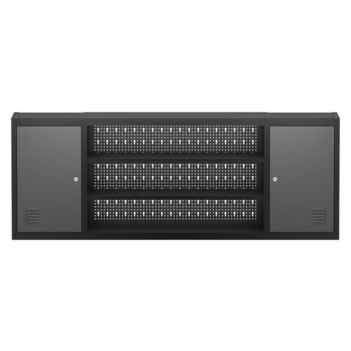 Werkzeugschrank Hängeschrank MAKSIMUS 160 x 60 cm anthrazit/schwarz