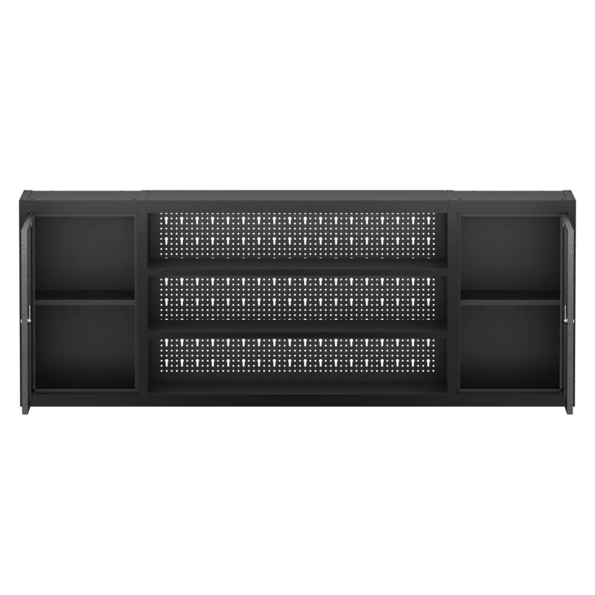 Werkzeugschrank Hängeschrank MAKSIMUS 160 x 60 cm anthrazit/schwarz