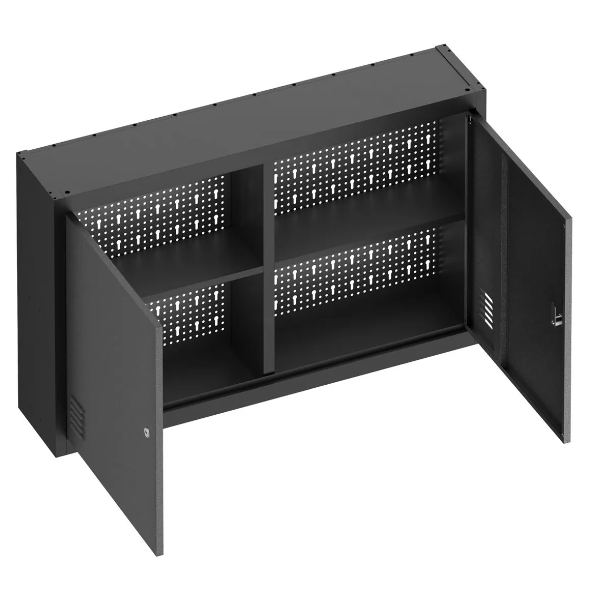 Werkzeugschrank Hängeschrank MAKSIMUS 100 x 60 cm anthrazit/schwarz