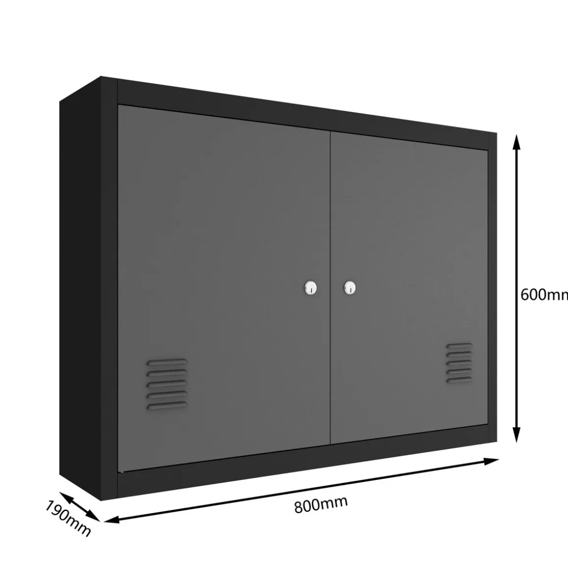 Werkzeugschrank mit Lochwand 80 x 60 cm