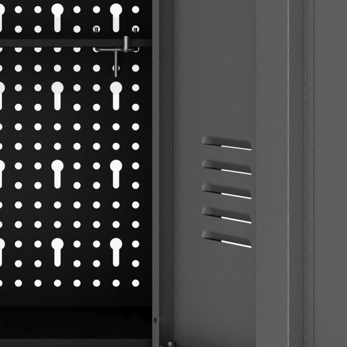 Werkzeugschrank mit Lochwand 40 x 60 cm