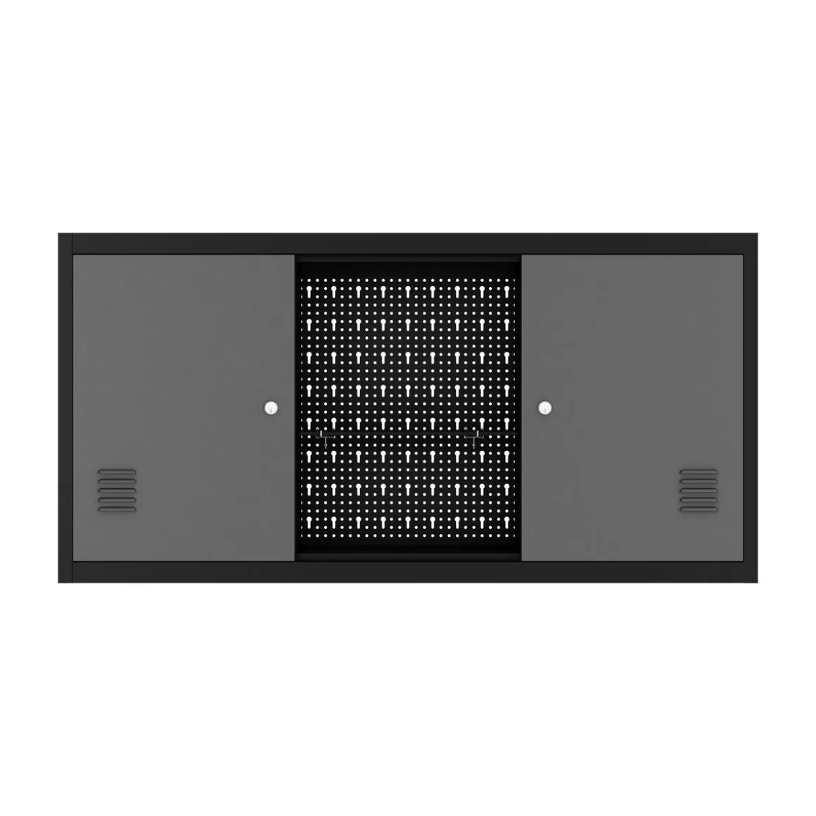 Werkzeugschrank mit Lochwand 120 x 60 cm