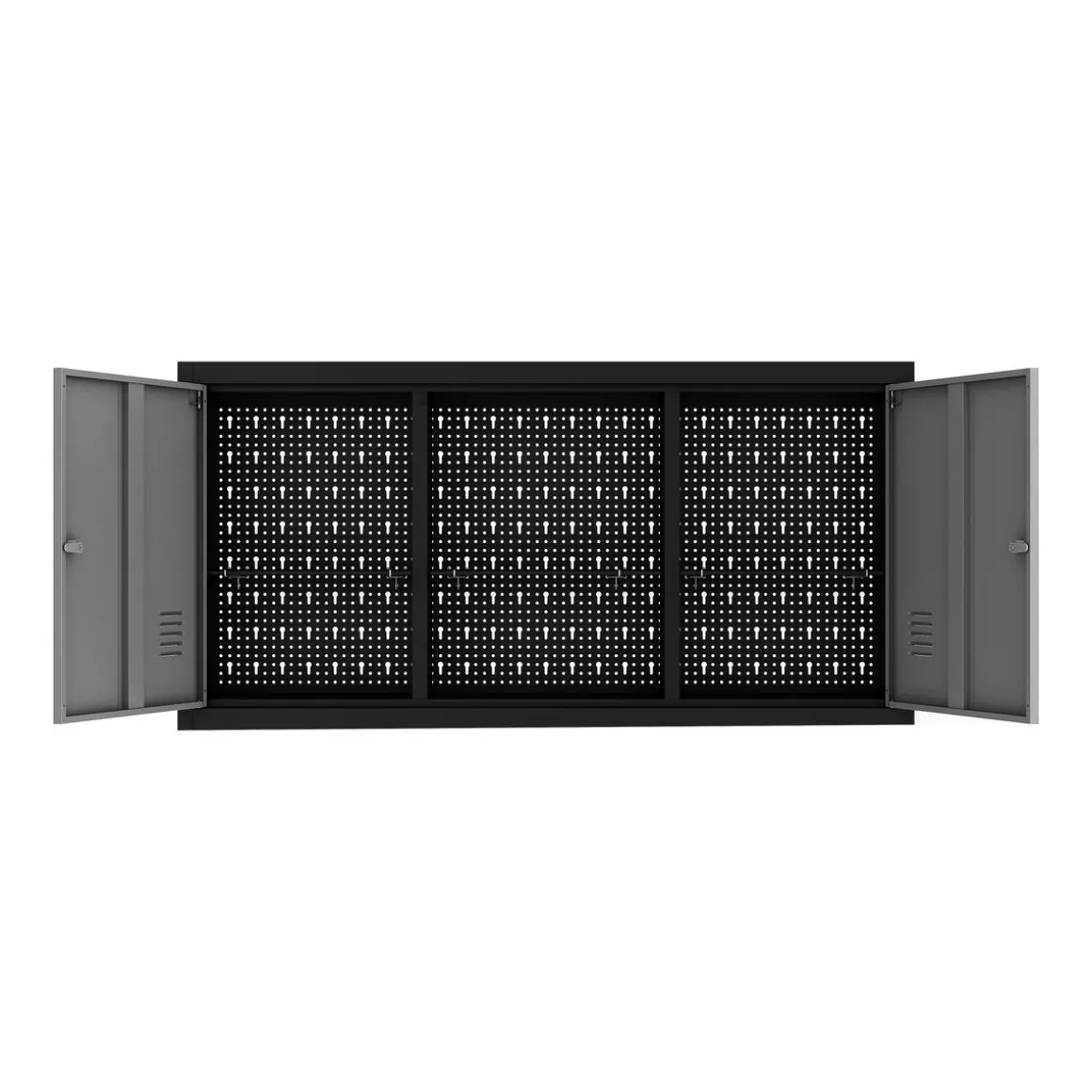 Werkzeugschrank mit Lochwand 120 x 60 cm