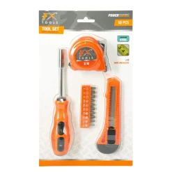 Werkzeug Set 13-teilig orange/schwarz