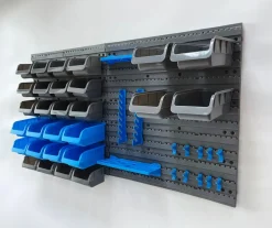 Werkzeugwand mit Stapelboxen 44-teilig