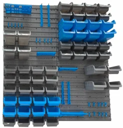 Werkzeugwand mit Stapelboxen 88-teilig