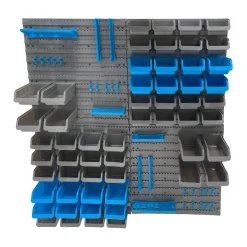 Werkzeugwand mit Stapelboxen 88-teilig