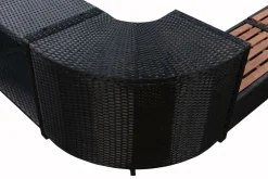 Whirlpool Rattan Umrandung quadratisch