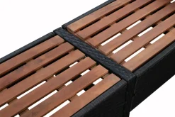 Whirlpool Rattan Umrandung quadratisch