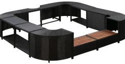 Whirlpool Rattan Umrandung quadratisch
