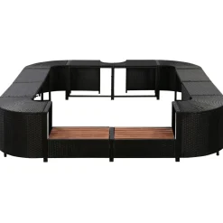 Whirlpool Rattan Umrandung quadratisch