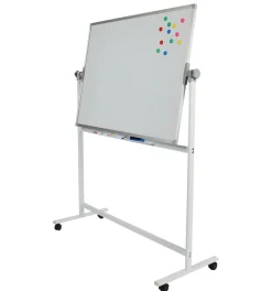Whiteboard freistehend doppelseitig 120 x 90 cm