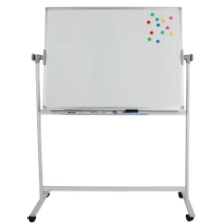 Whiteboard freistehend doppelseitig 120 x 90 cm