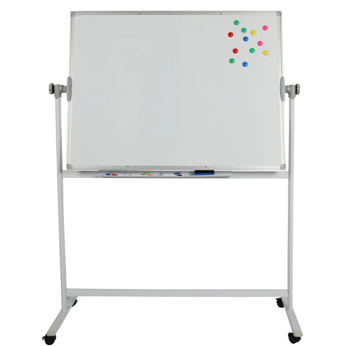 Whiteboard freistehend doppelseitig 120 x 90 cm
