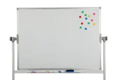 Whiteboard freistehend doppelseitig 120 x 90 cm