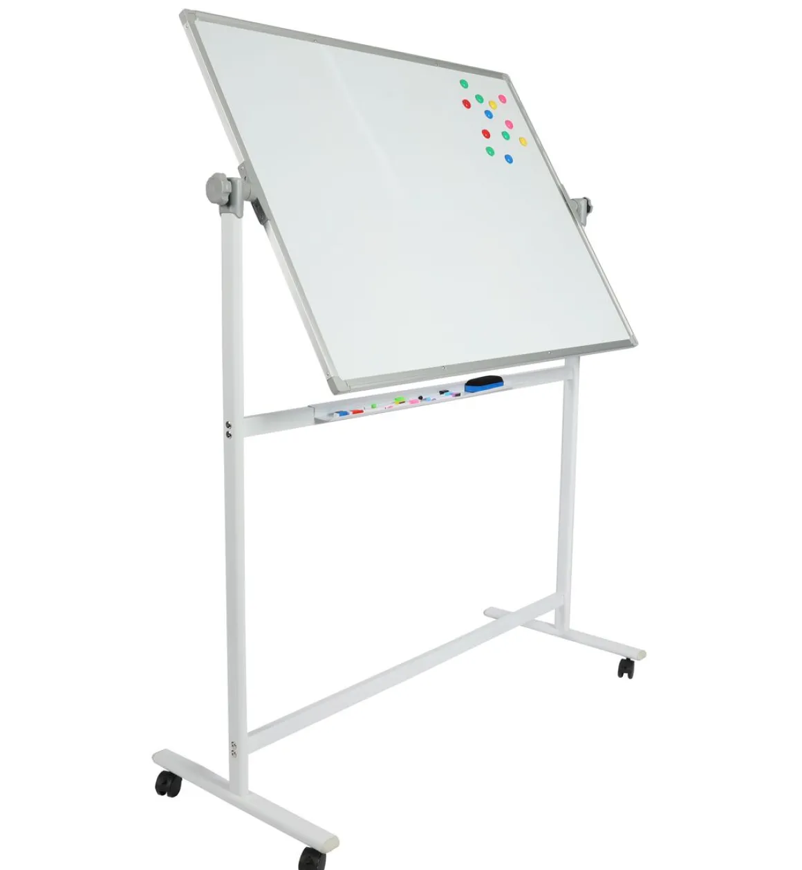 Whiteboard freistehend doppelseitig 120 x 90 cm