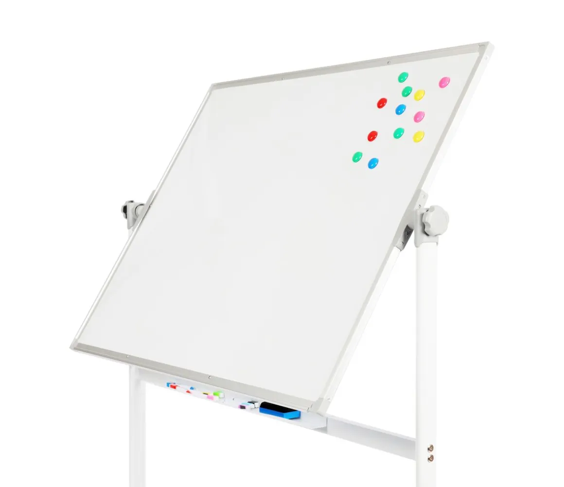 Whiteboard freistehend doppelseitig 120 x 90 cm