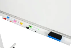 Whiteboard freistehend doppelseitig 120 x 90 cm