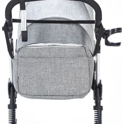 Wickeltasche grau
