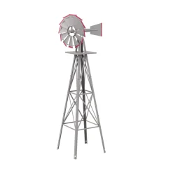 Windrad silber 125 cm