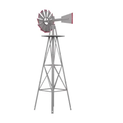 Windrad silber 125 cm