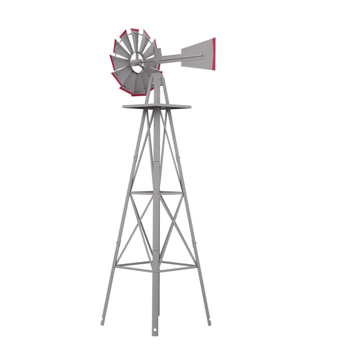 Windrad silber 125 cm