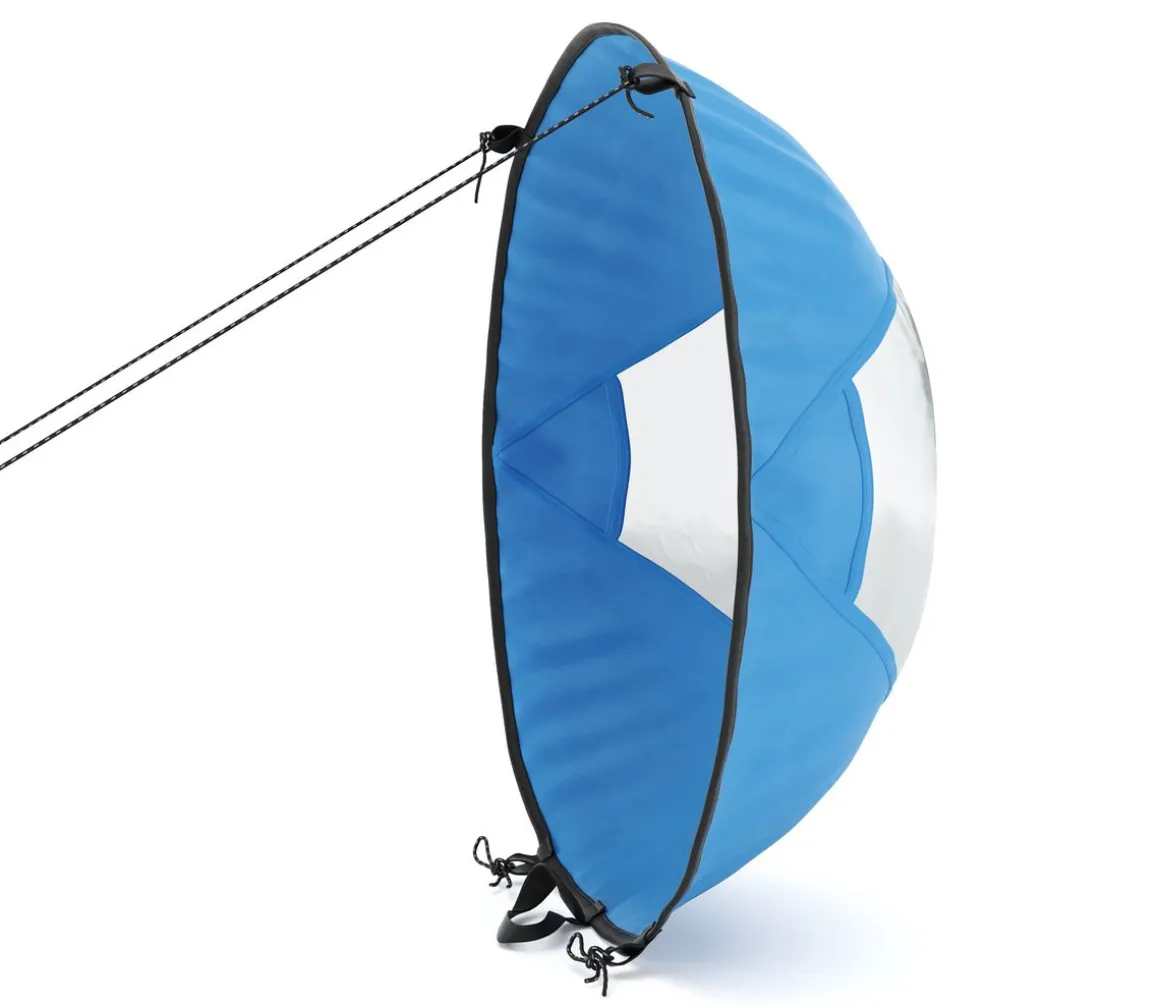 Windsegel für SUP und Kajak blau