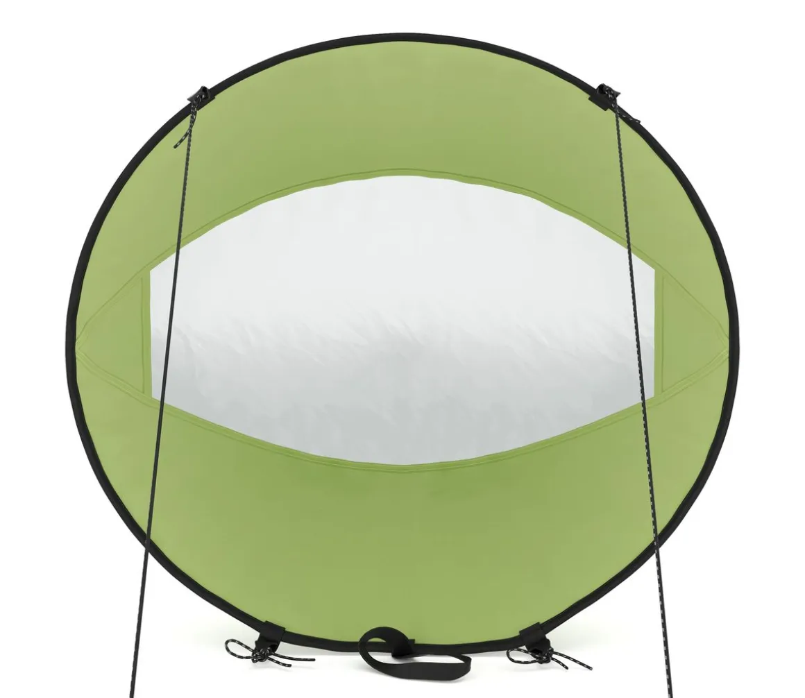 Windsegel für SUP und Kajak grün