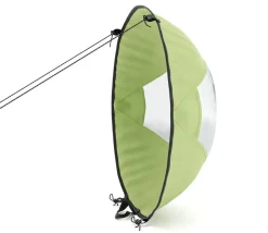 Windsegel für SUP und Kajak grün