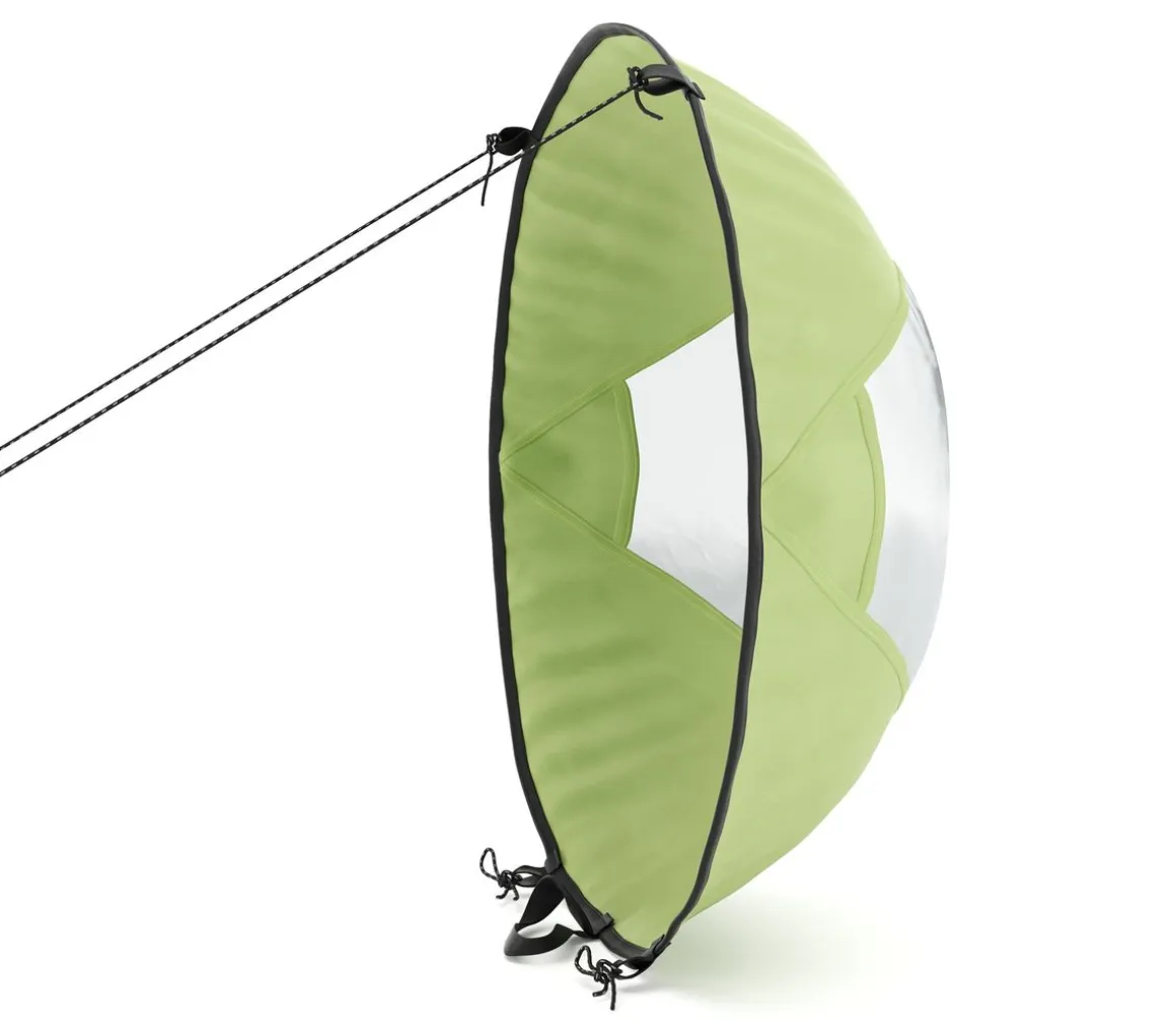 Windsegel für SUP und Kajak grün