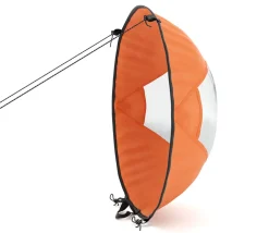 Windsegel für SUP und Kajak orange