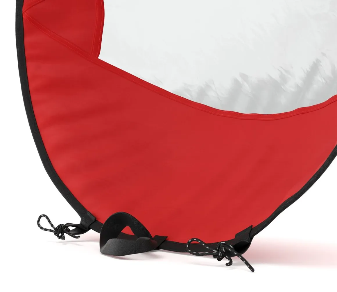 Windsegel für SUP und Kajak rot