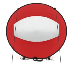 Windsegel für SUP und Kajak rot