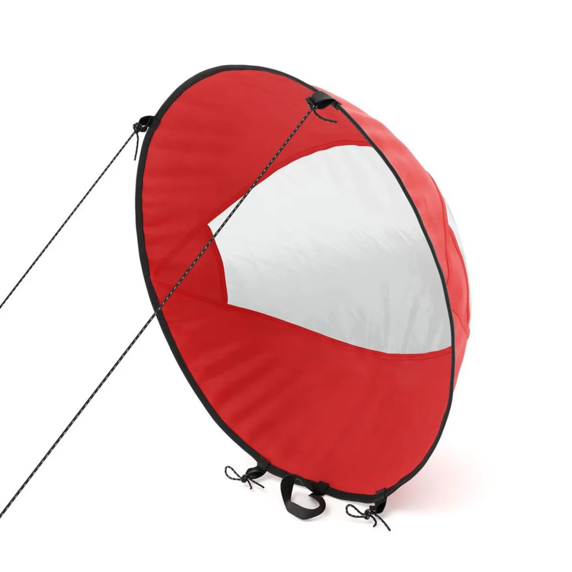 Windsegel für SUP und Kajak rot