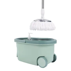 Wischmopp mit Eimer mint