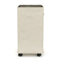 Wäschekorb auf Rollen 83L beige